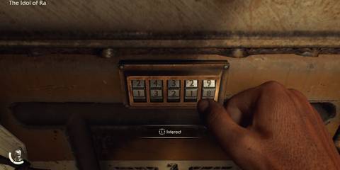 Input code in Wehrmacht Locked Chest Gizeh Indiana Jones and The Great Circle