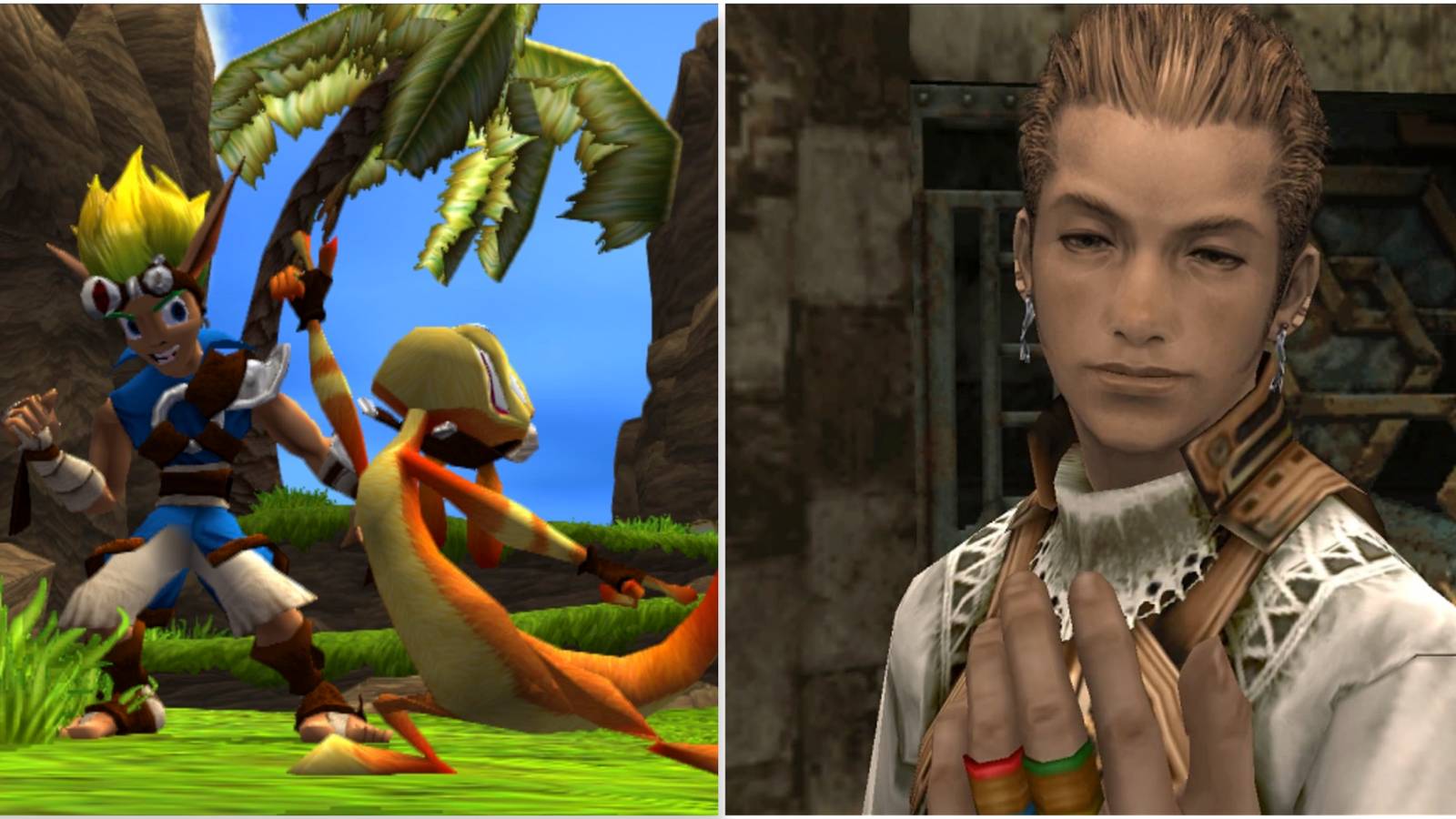 Jak And Daxter in Jak And Daxter and Balthier in Final Fantasy 12