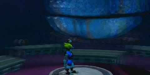 jak and daxter on a platform