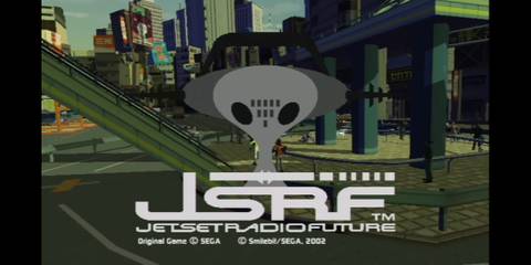 Jet Set Radio Future opening menu