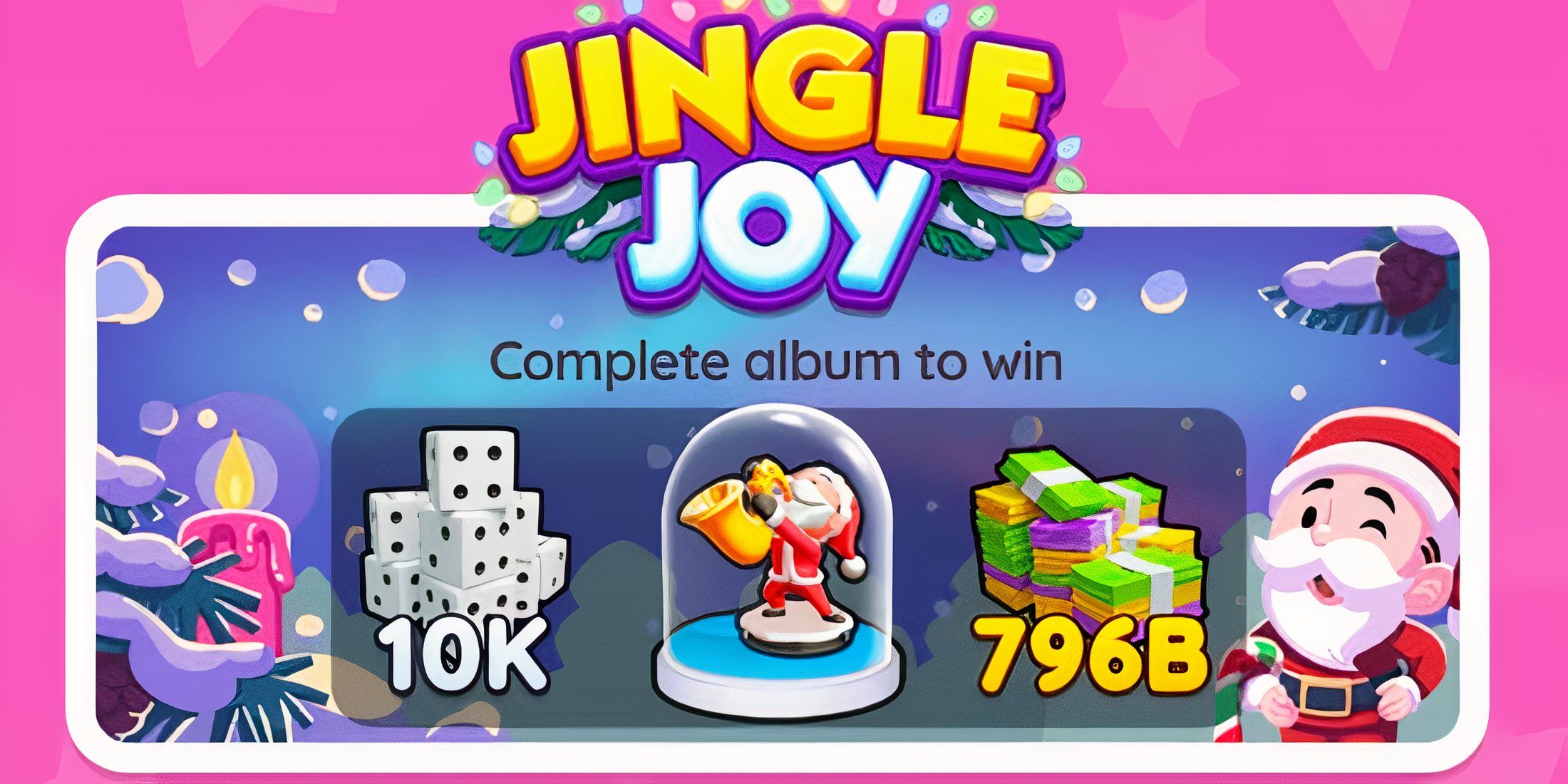 The rewards for completing Monopoly Go's Jingle Joy album