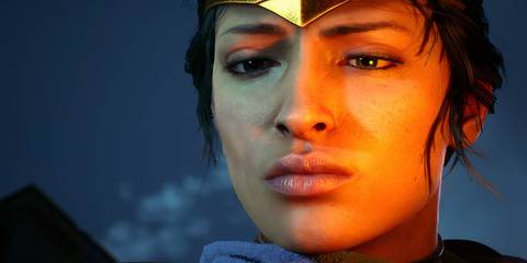 close shot of wonder woman