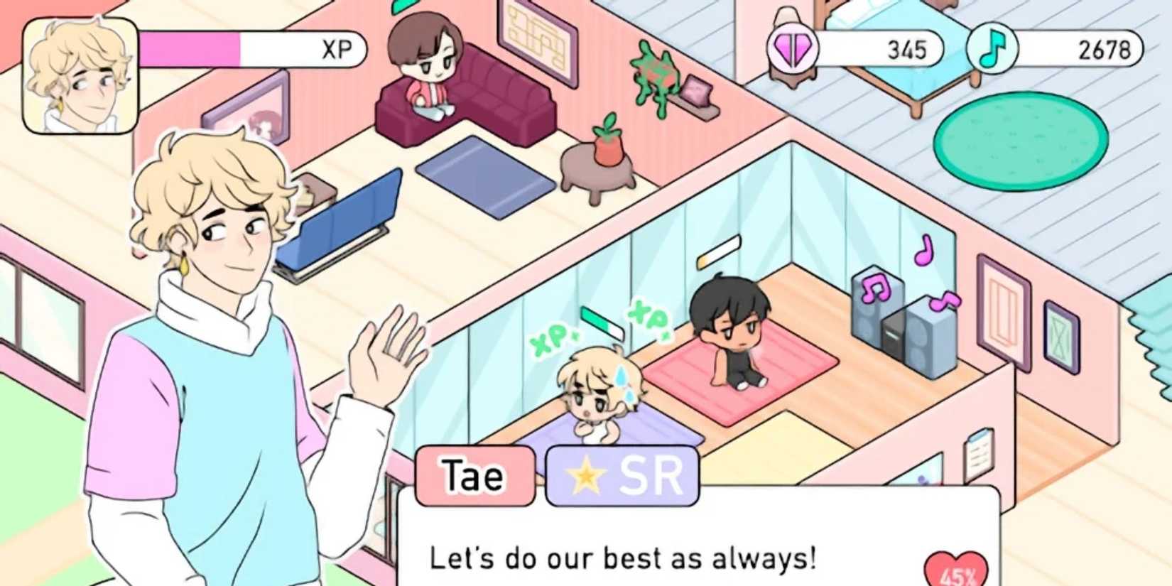 K Pop Academy characters