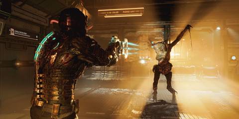 Key Art Showing Isaac Clarke Aiming The Plasma Cutter At A Necromorph In Dead Space