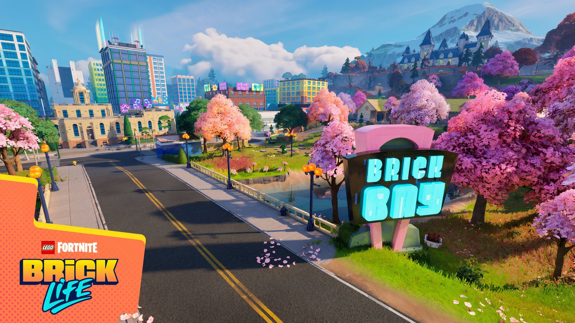 LEGO Fortnite has Brick Bay as a location in the new GTA like game mode Brick Life