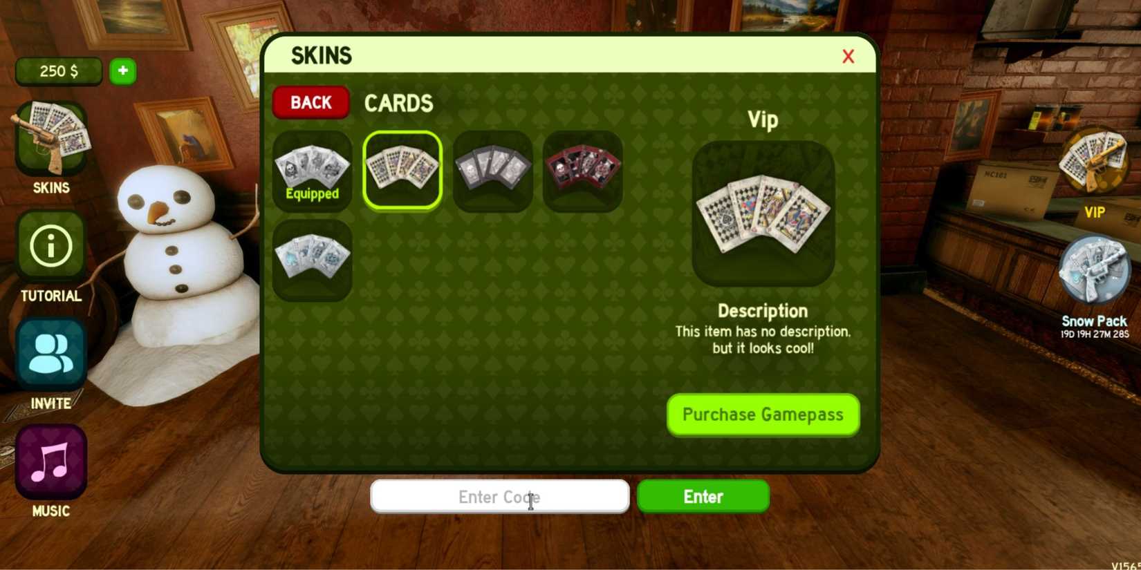 Liar's Game the codes tab