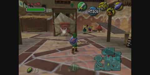 Link walking through Clock Town.