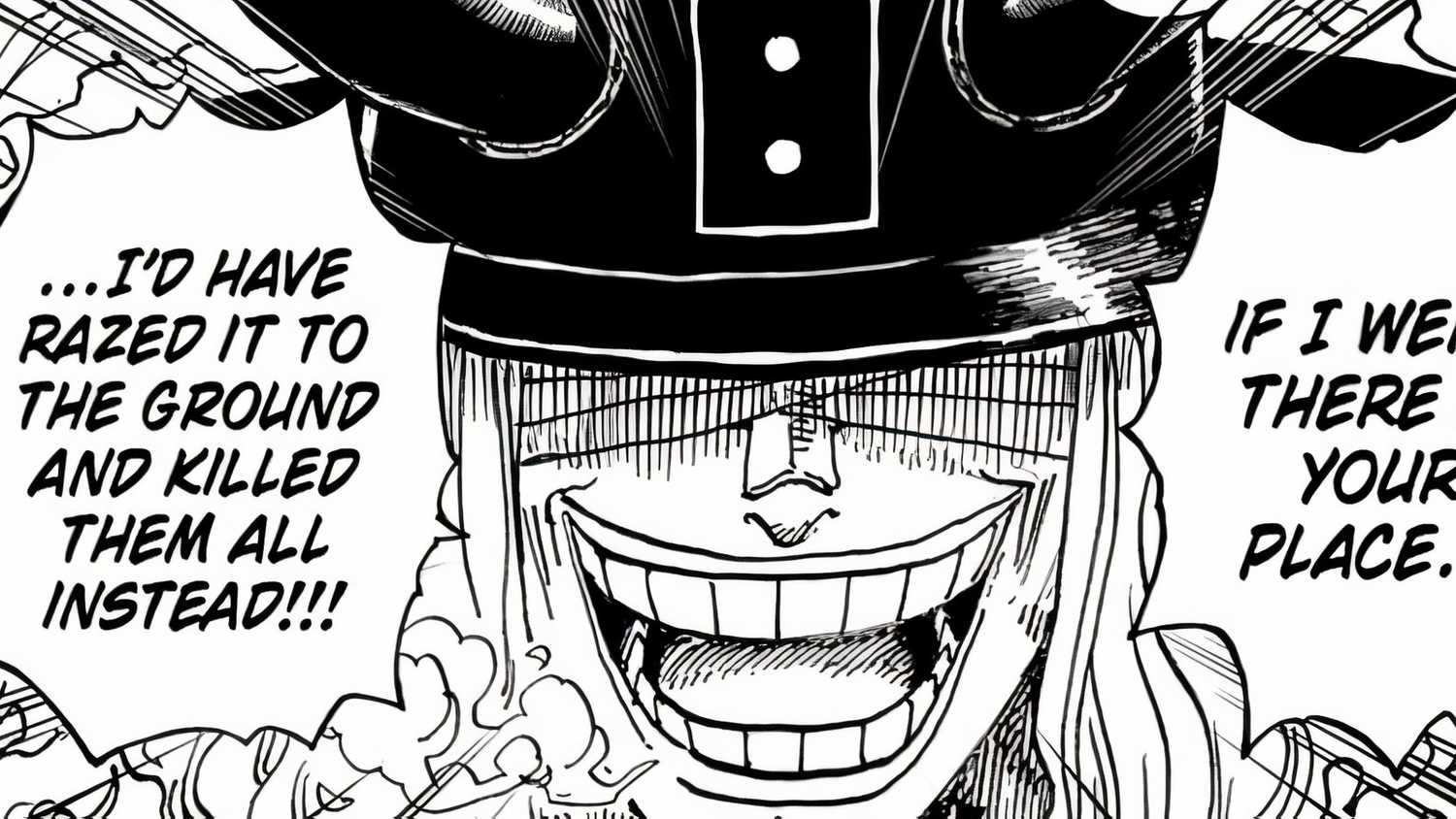 Loki como visto no capítulo 1134 de One Piece