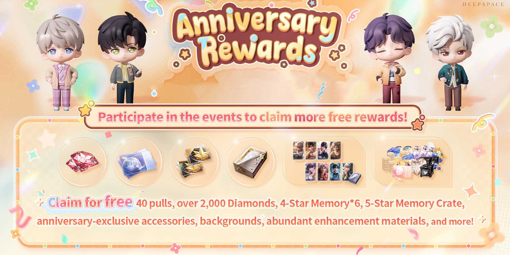 all love and deepspace love upon you livestream rewards