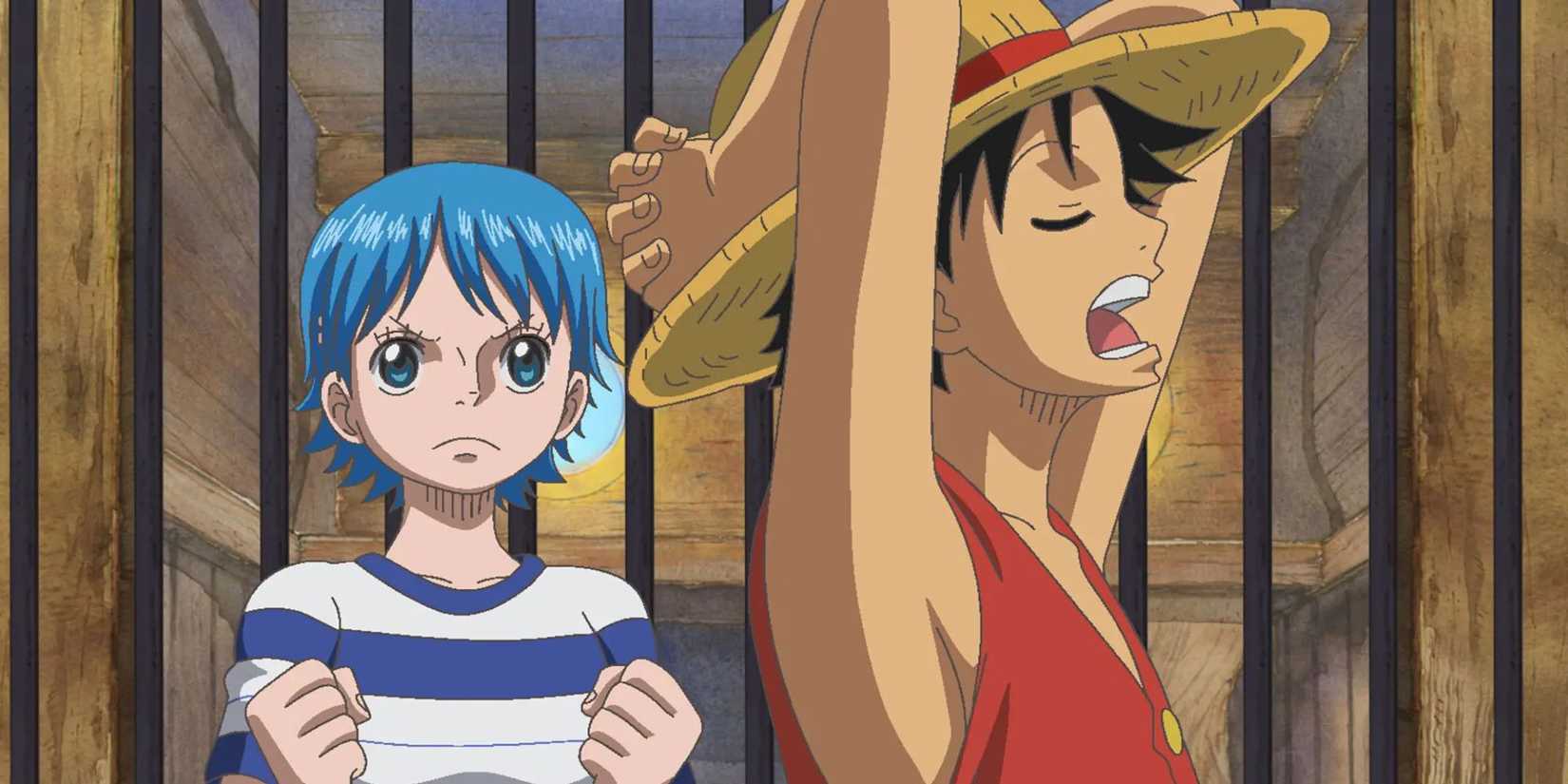 Luffy meets Ann in Romance Dawn V2.-1