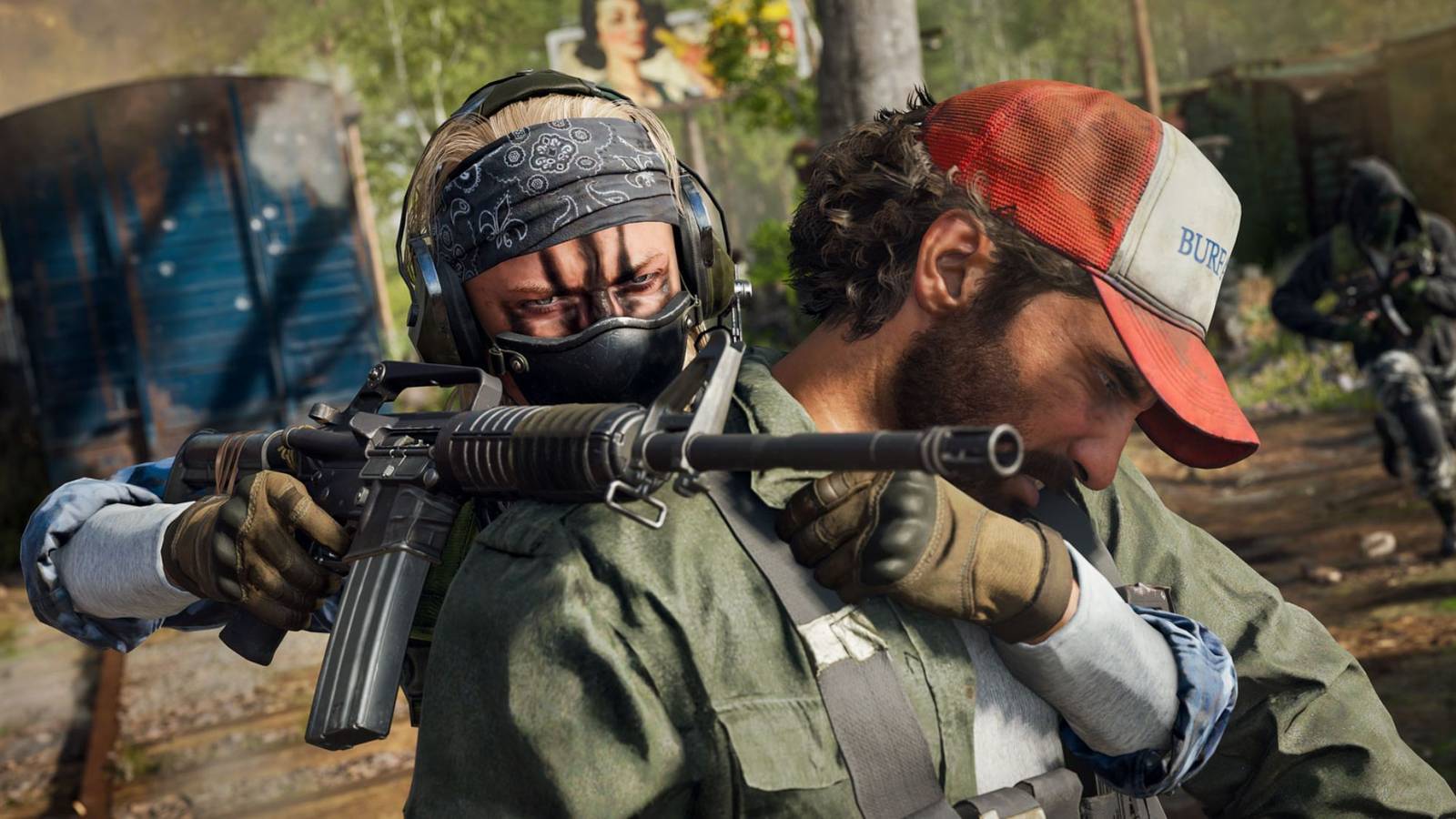 A Call of Duty player using a human shield in Black Ops 6