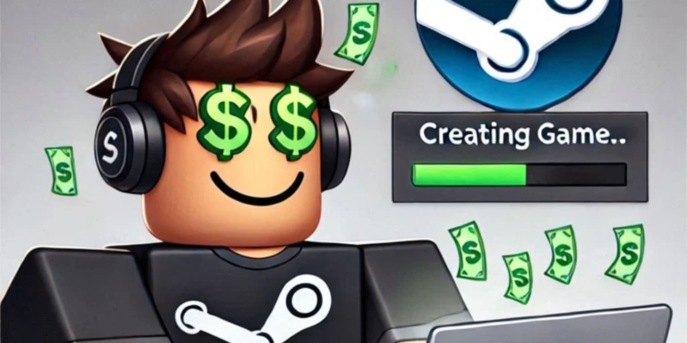 Make Steam Games to Become Rich and Famous character