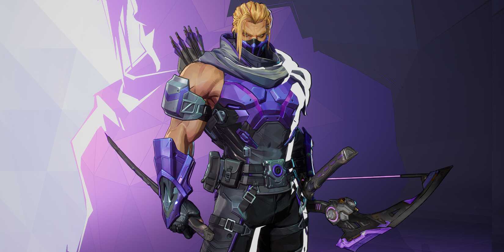 Hawkeye in his default costume in Marvel Rivals