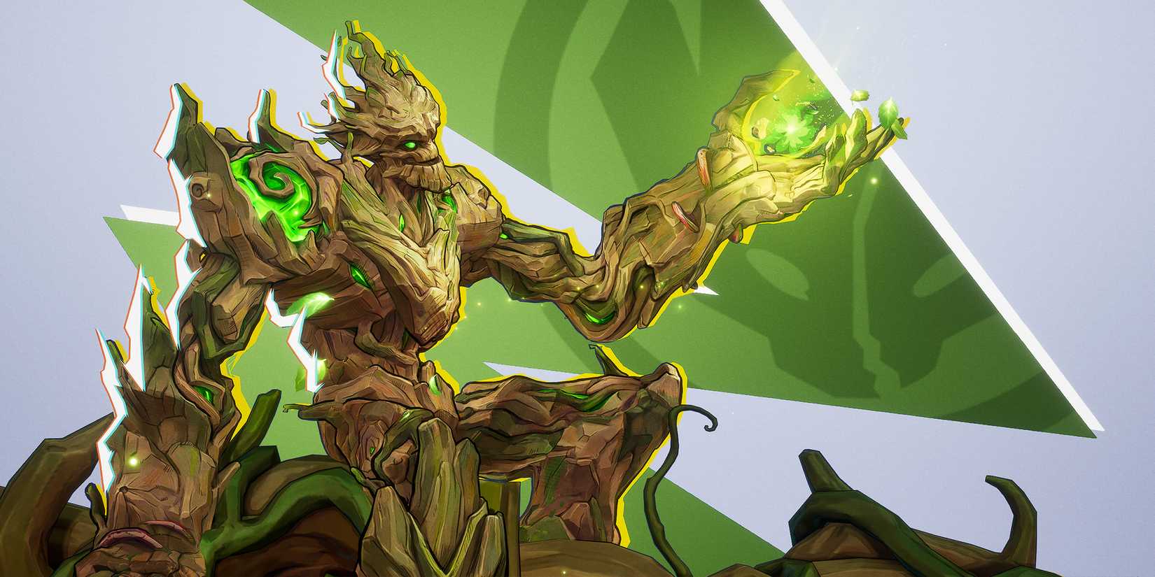 Marvel Rivals Groot holding his hand up