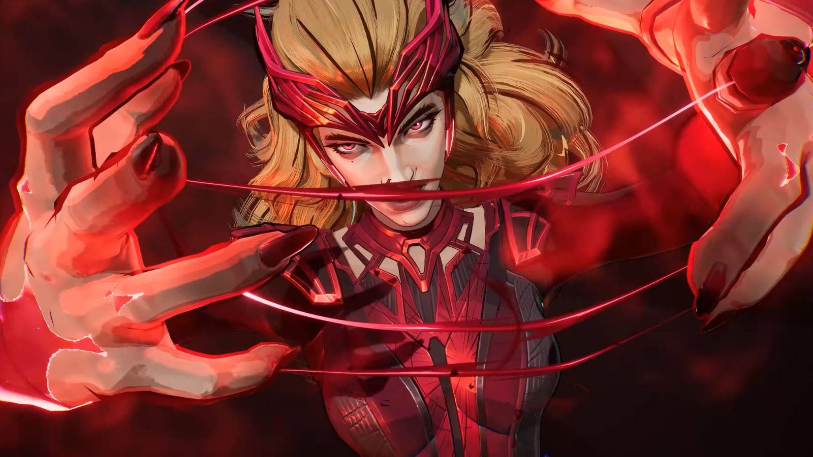Scarlet Witch with her MCU Skin in Marvel Rivals