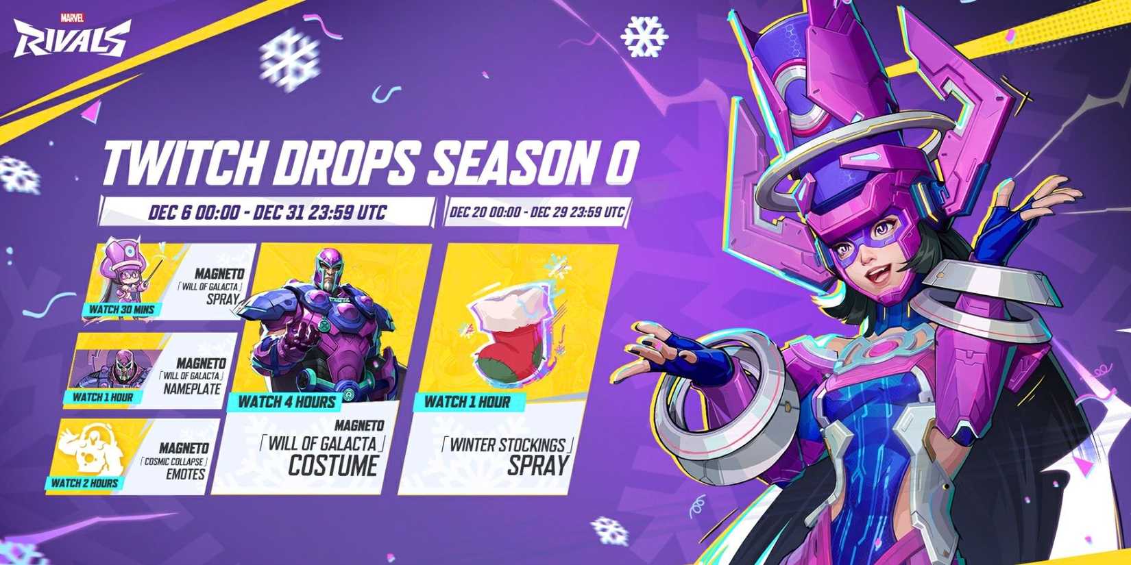 Marvel Rivals Follow All Marvel Rivals' Confirmed Twitch Drops So Far