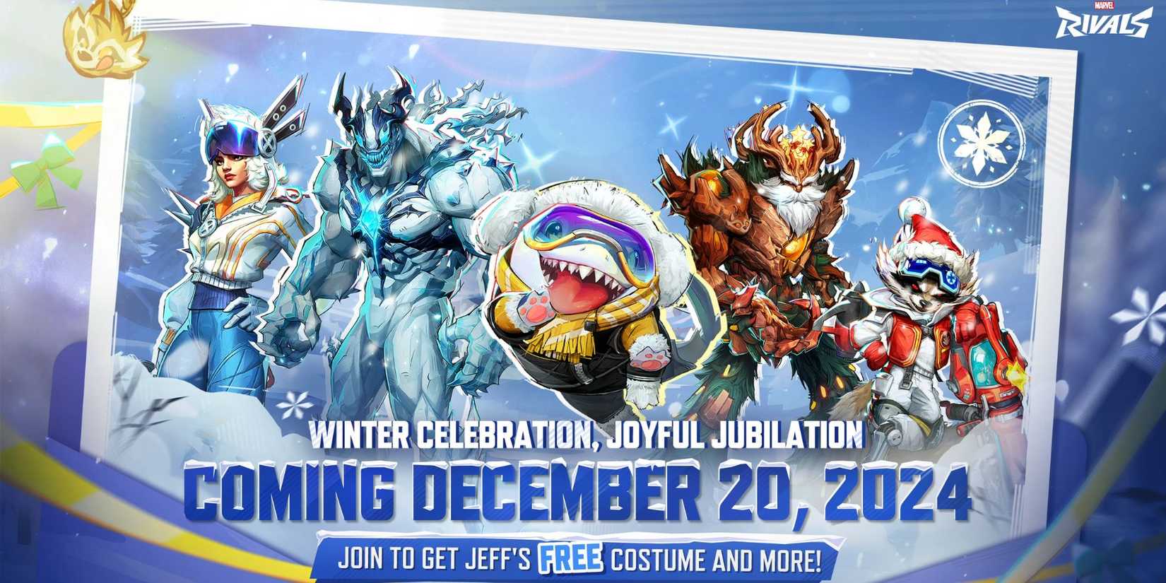 Marvel Rivals Winter Celebration Costumes and Rewards