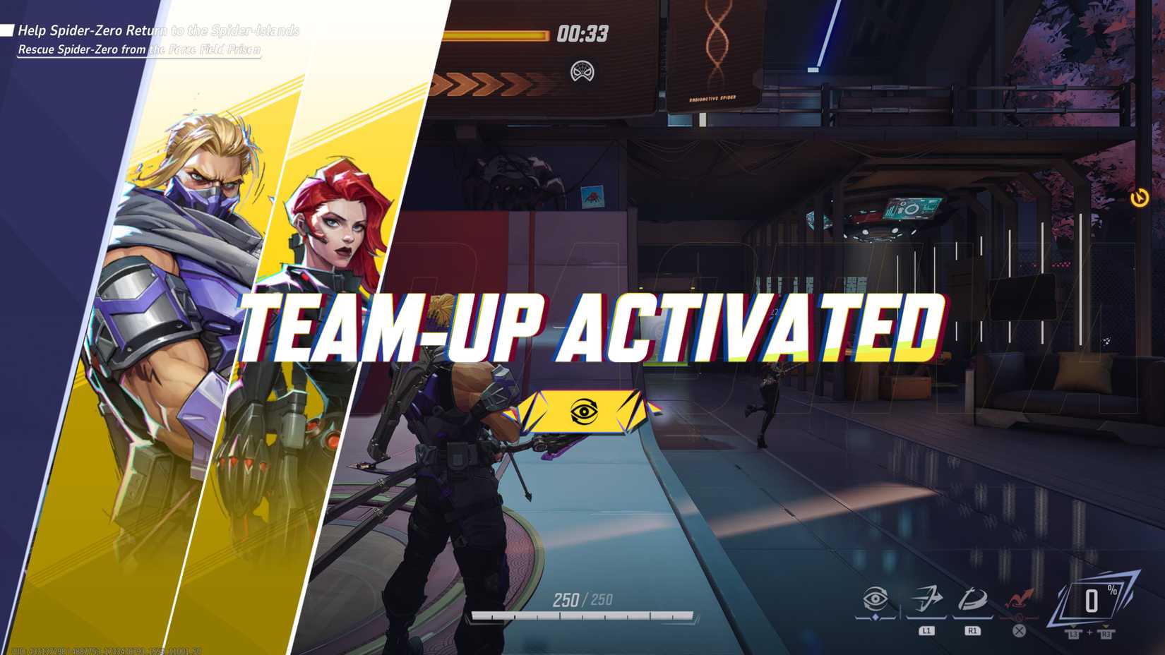 A Team-Up being activated in Marvel Rivals