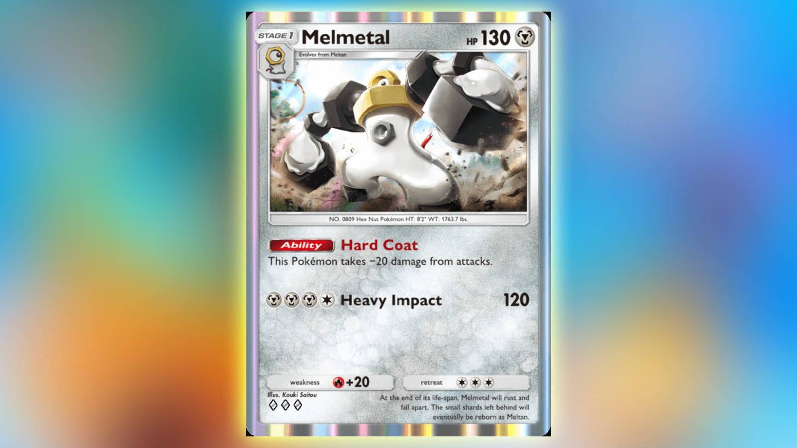 melmetal pokemon card price Weakness Policy - 126/147 - Burning Shadows main image 0