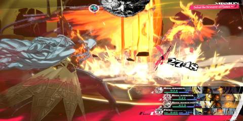 The Protagonist Using Royal Sword To Kill The Devourer Of Flames
