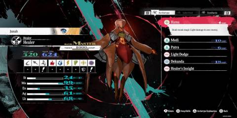 Junah With The Healer Archetype Equipped