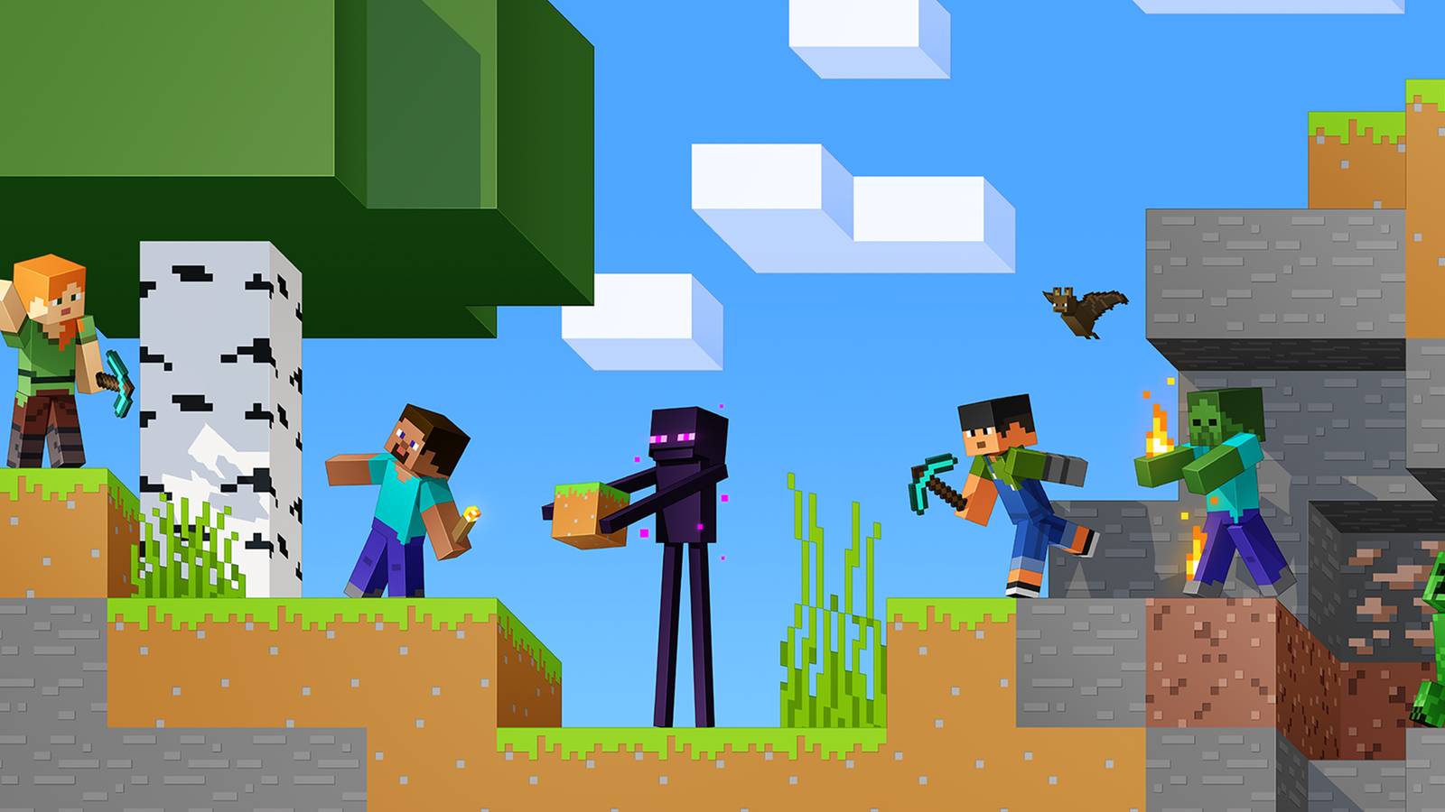 minecraft 15th anniversary wallpaper