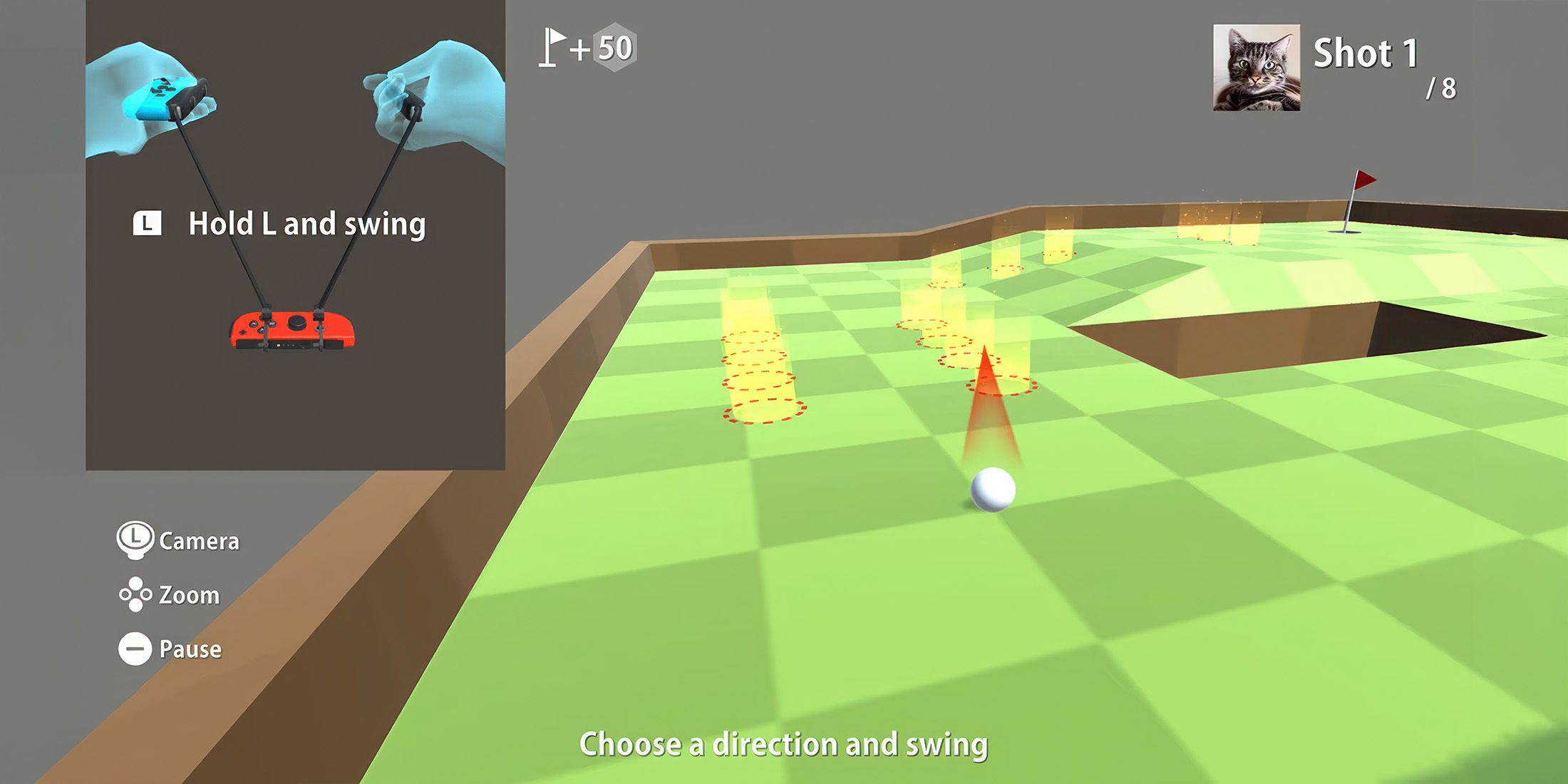 В предстоящей игре Switch Golf будут представлены уникальные элементы управления Joy-Con