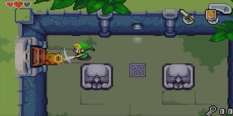 link attacking an enemy