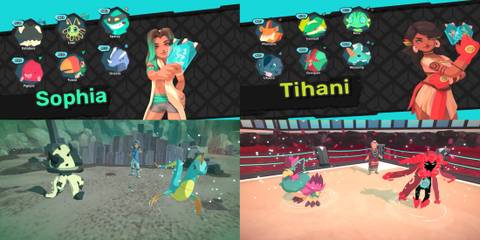 temtem dojo leaders mixed gameplay collage