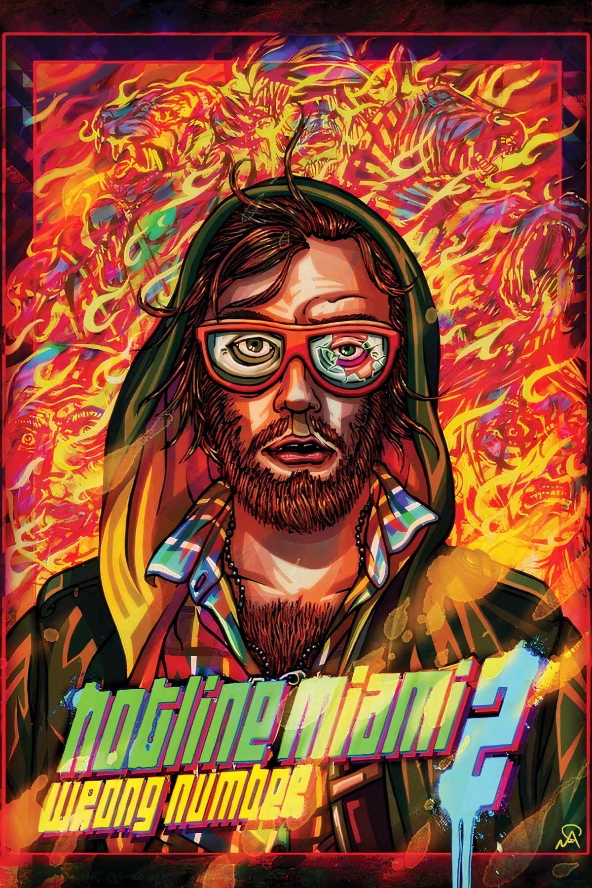 Hotline Miami 2: Wrong Number Tag Page Cover Art