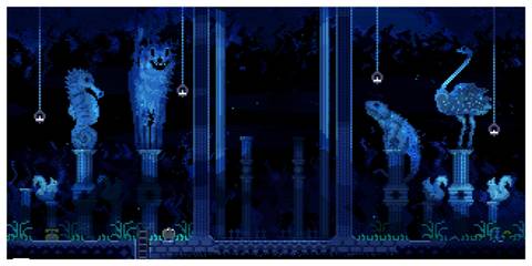 Animal Well - Steam Screenshot (A Room Full Of Statues)