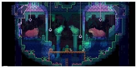 Animal Well - Steam Screenshot (An Overgrown Room)
