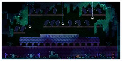 Animal Well - Steam Screenshot (Being Watched By Birds)