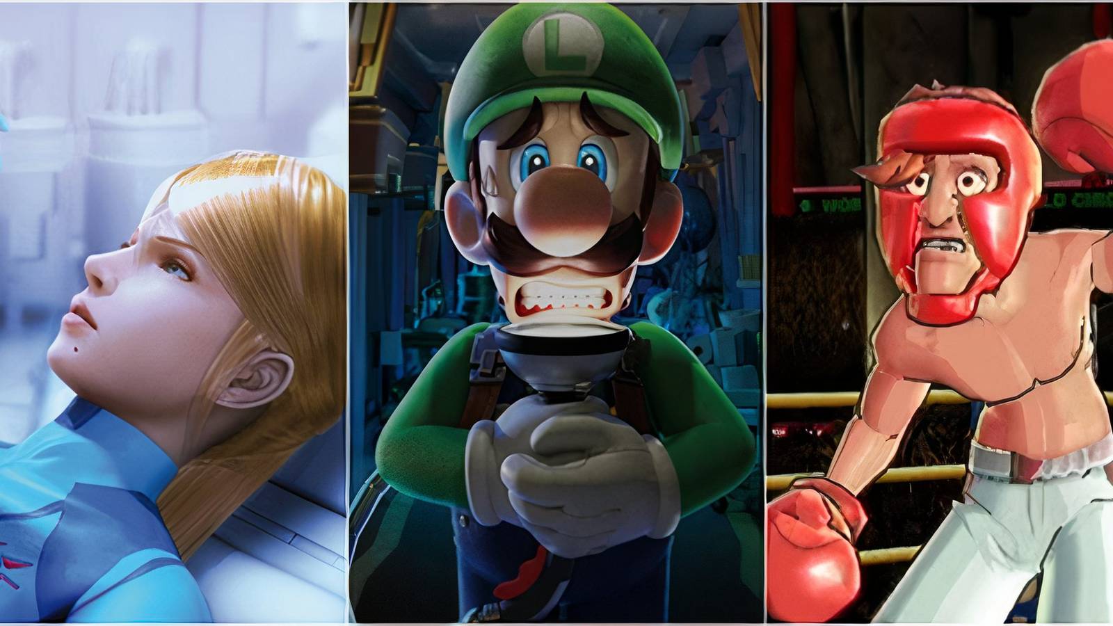 Samus, Luigi and Glass Joe