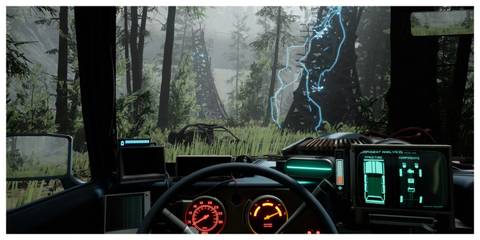 Pacific Drive - Steam Screenshot (First-Person View In The Car)