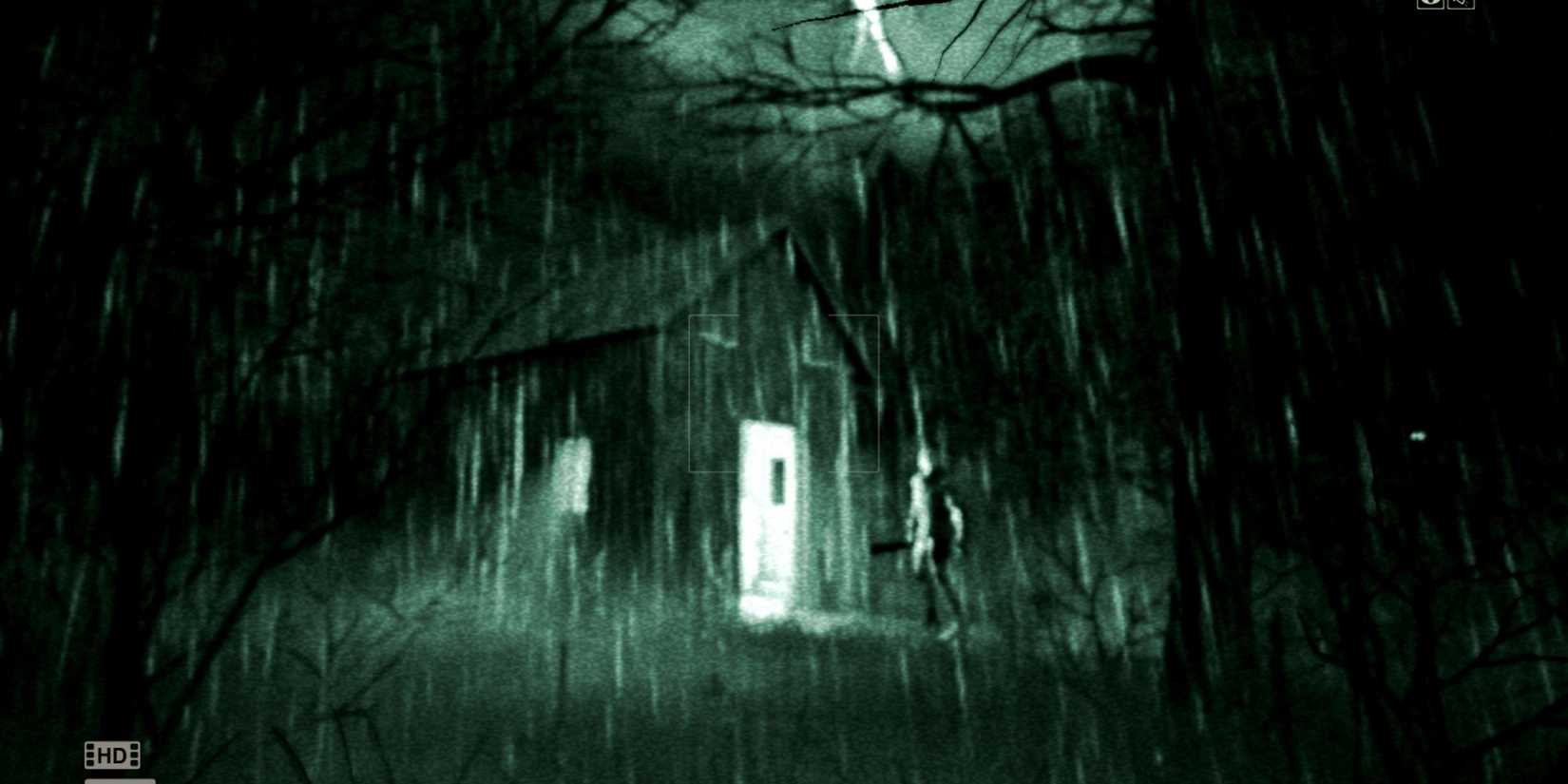 outlast a house in the rain in the dark