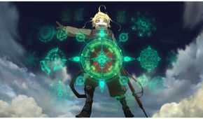 The saga of tanya the evil anime protagonist casting magic in the air