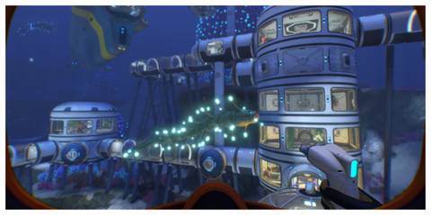 Subnautica - Steam Screenshot (Looking At A Base)
