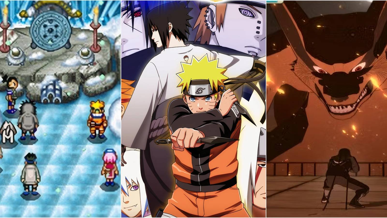 Naruto, Sasuke, Kurama