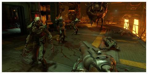 DOOM (2016) - Steam Screenshot (Wielding The Super Shotgun)