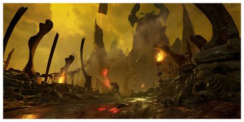 DOOM (2016) - Steam Screenshot (A Desolate Environment)