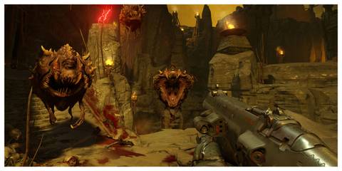 DOOM (2016) - Steam Screenshot (Fighting Cacodemons)