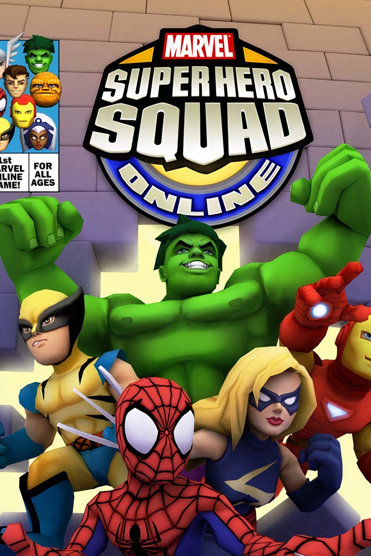 Marvel Super Hero Squad Online Tag Page Cover Art