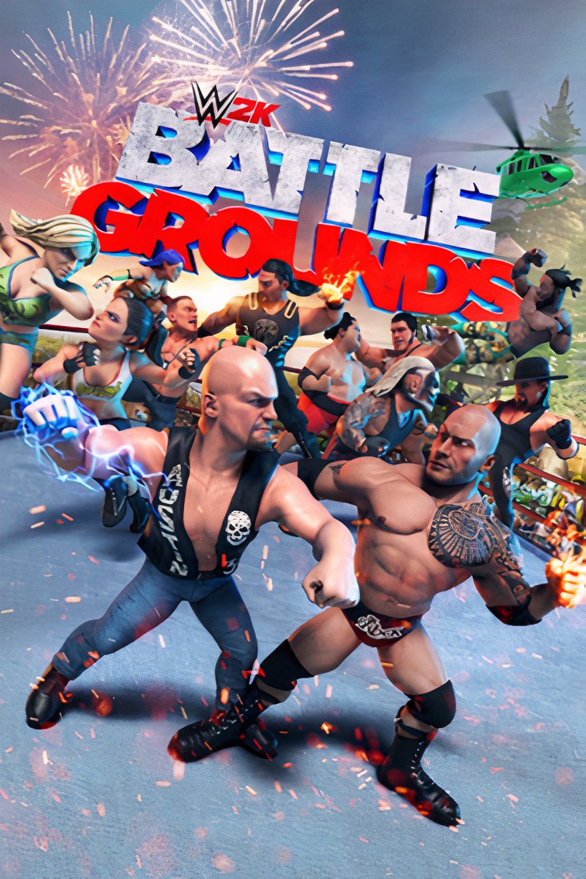 WWE 2K Battlegrounds Tag Page Cover Art