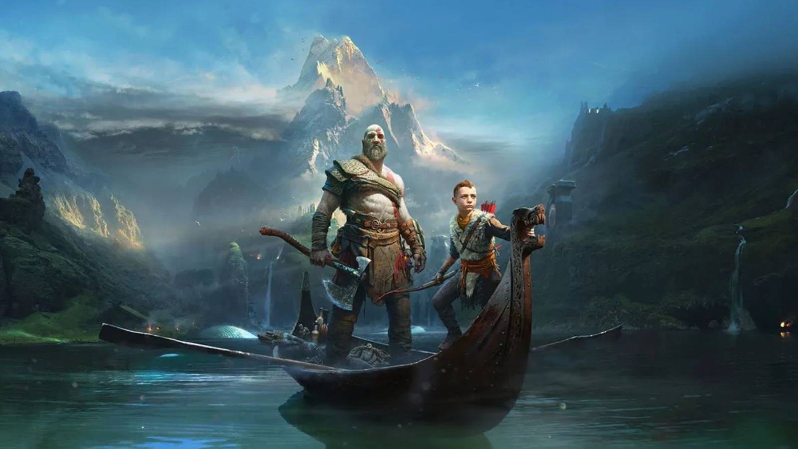 God Of War 2018 Cover Art WIthout Text