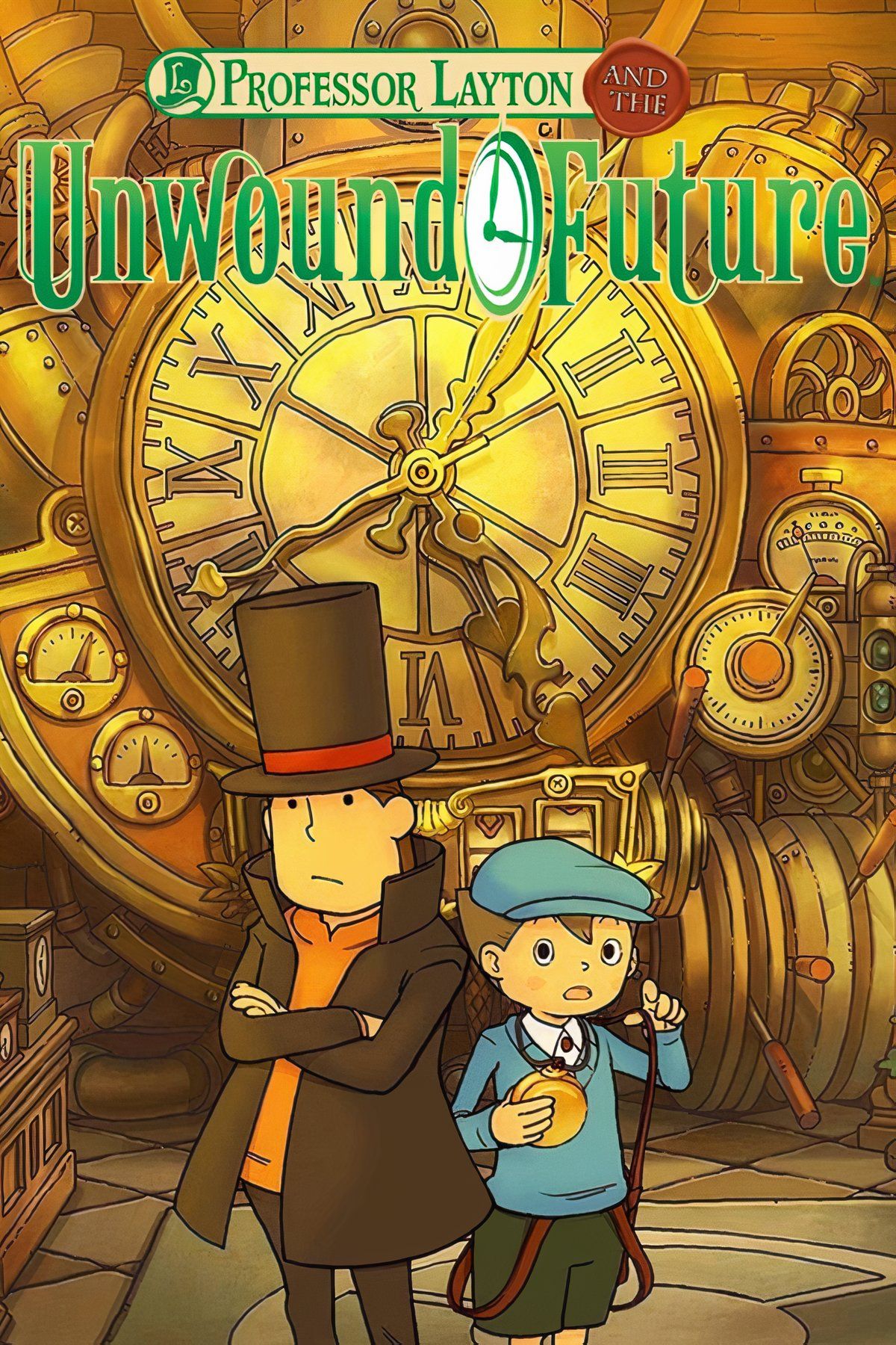 Professor Layton and the Unwound Future Tag Page Cover Art