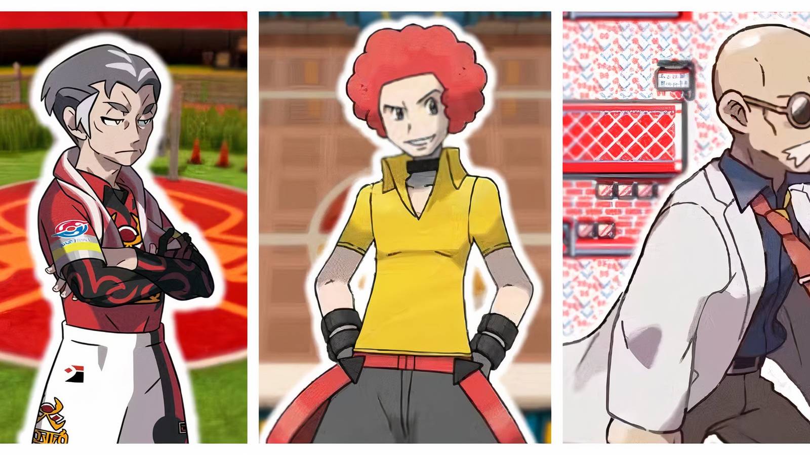 Kabu, Blaine and Flint in front of artwork