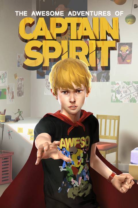 The Awesome Adventures of Captain Spirit Tag Page Cover Art