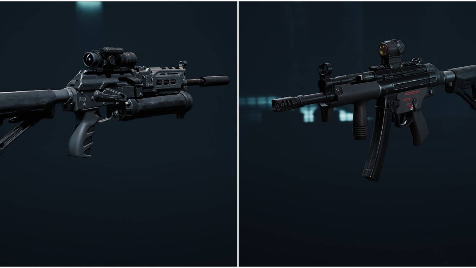 MP5 and Bizon Modify Screen