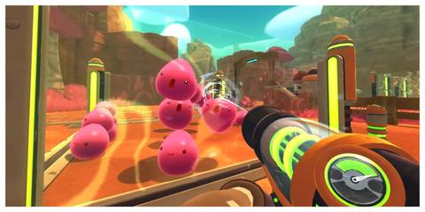 Slime Rancher - Steam Screenshot (Using The Vacuum Gun)